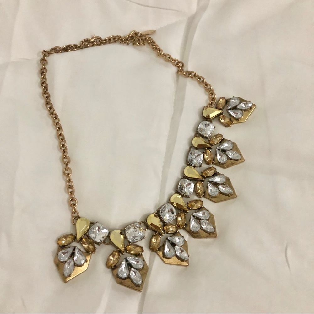 Metallic statement necklace